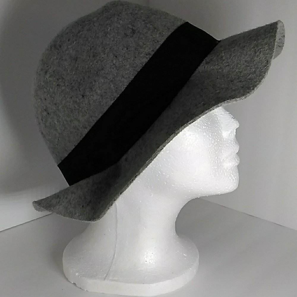 Women's felt Panama Hat Heather Grey
